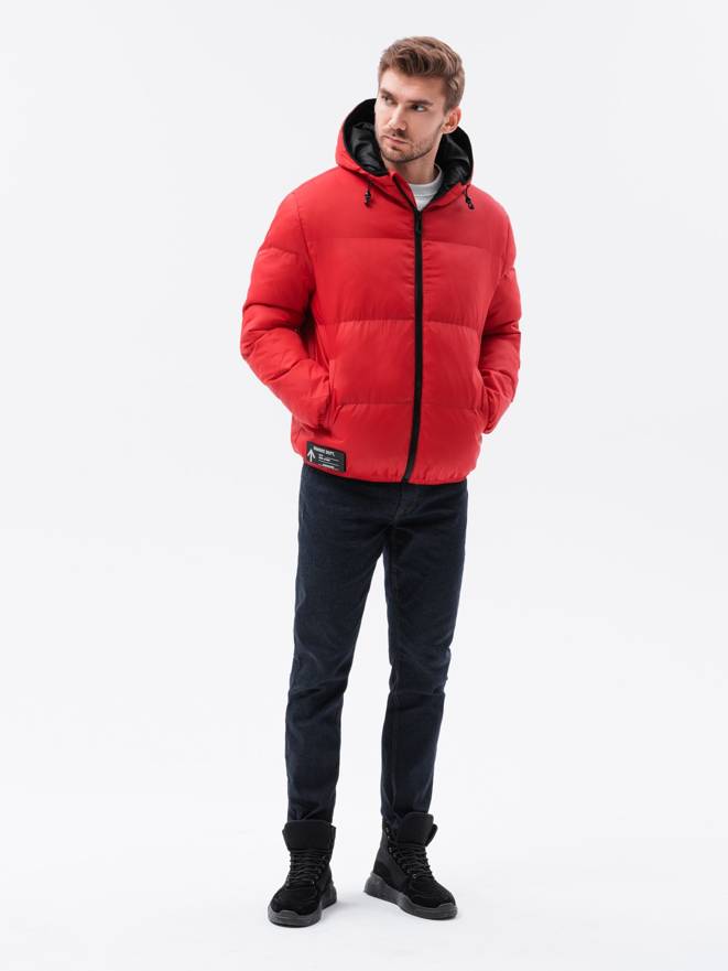 Pánská zimní bunda - červená C533