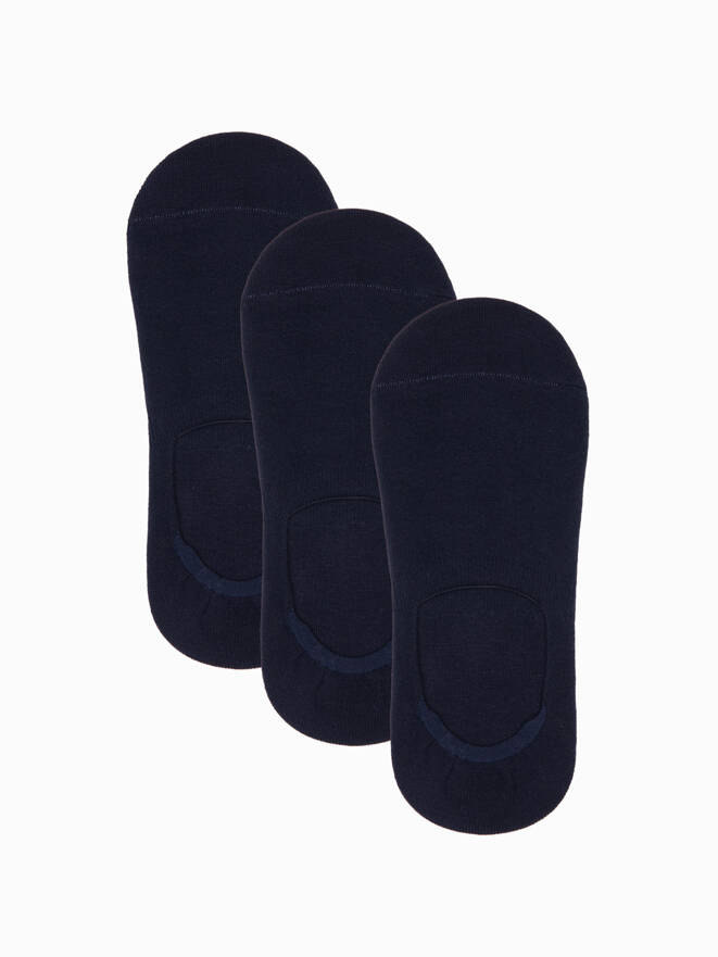 Pánské ponožky na nohy 3-pack - tmavě modré V1 OM-SOSS-0103