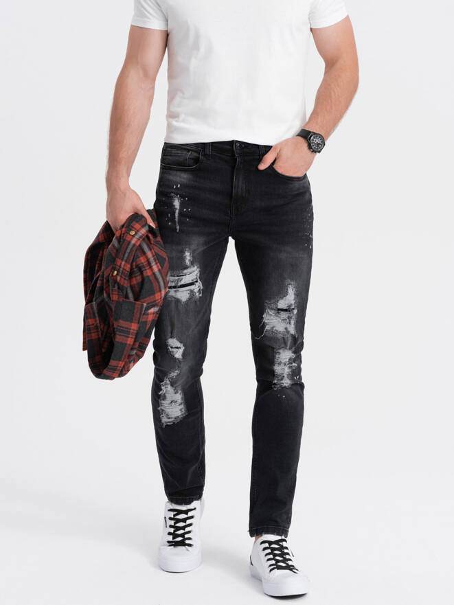 Pánské riflové kalhoty - černá P1065
