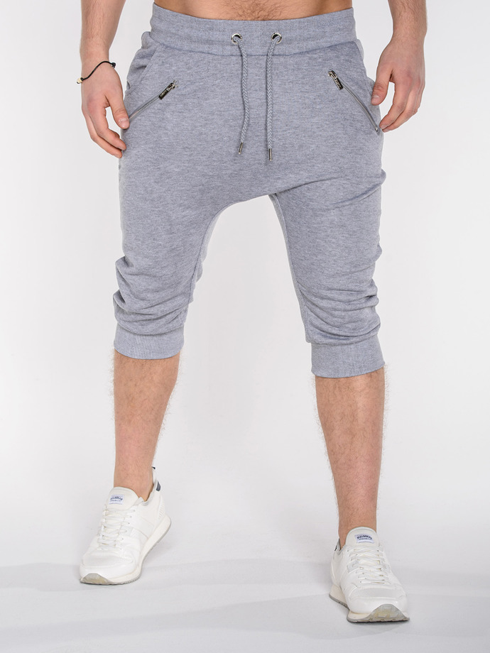 Men's baggy sweatshorts - grey P282