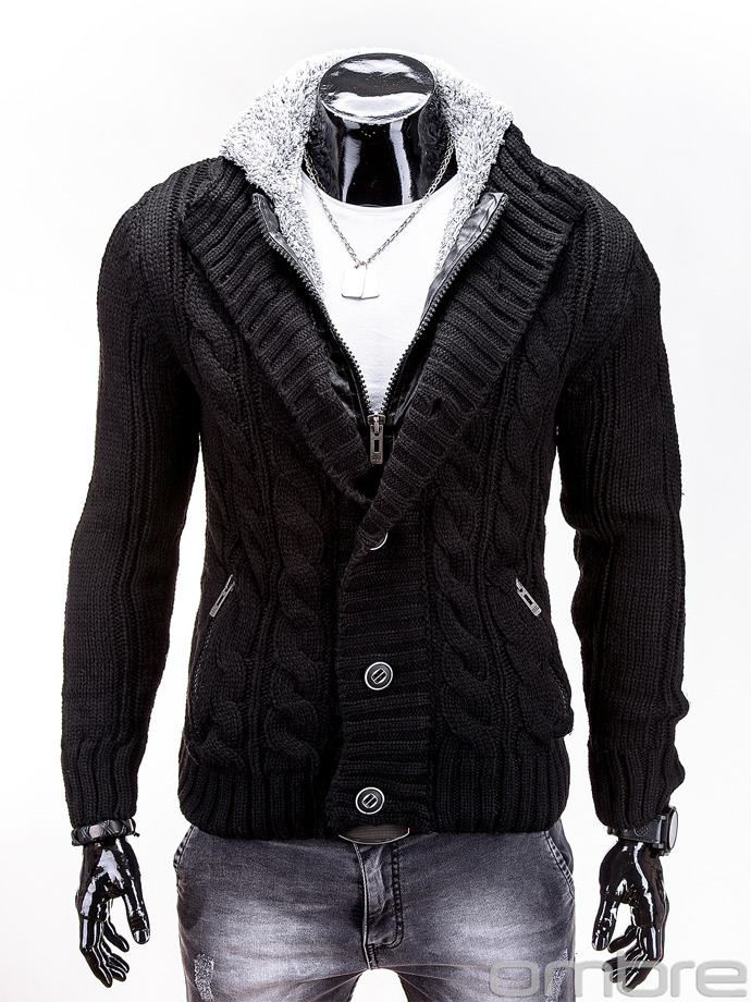Men's sweater E72 - black