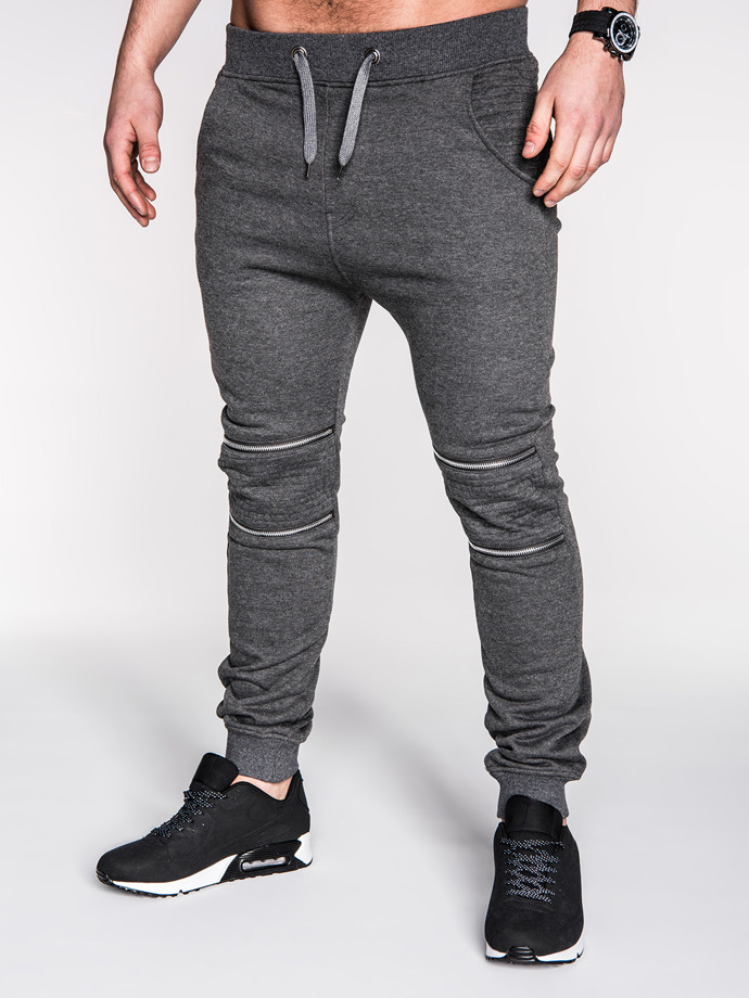 Men's sweatpants - dark grey P163