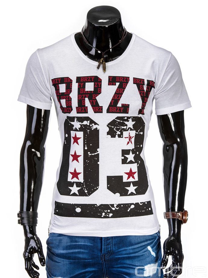 Men's t-shirt - white S466