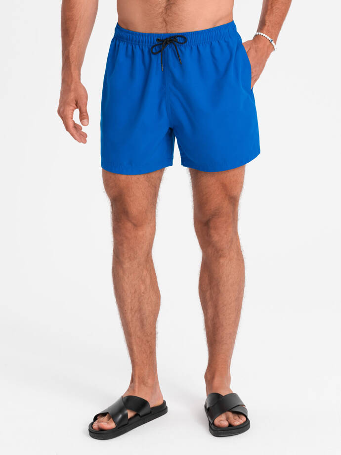 Neonové pánské plavecké šortky s magickým potiskem - modré V3 OM-SRBS-0147