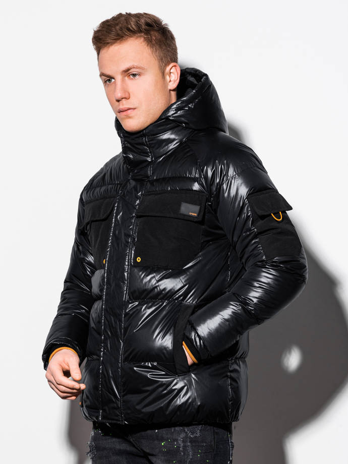Pánská zimní bunda C457 - černá
