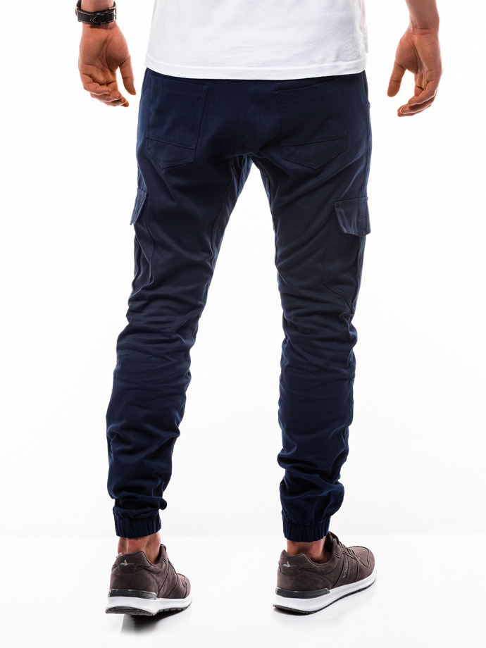 Pánské jogger kalhoty P333 - námořnická modrá