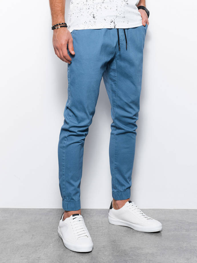 Pánské jogger kalhoty - nebesky modrá P885