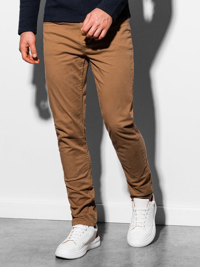 Pánské kalhoty chino 895P - velbloudí barva