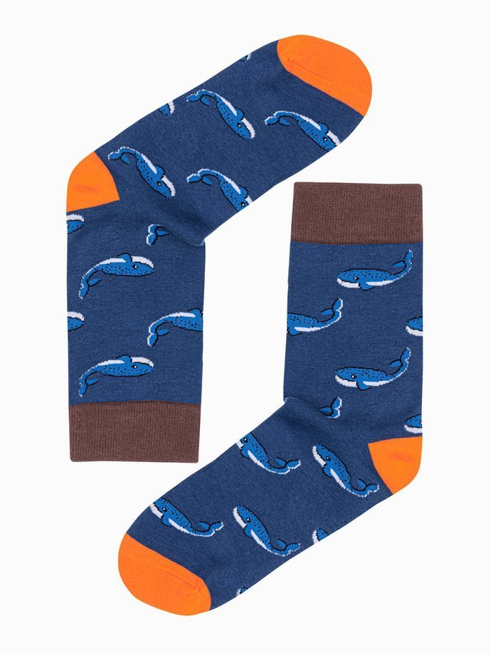 Pánské ponožky  - nebesky modrá U109