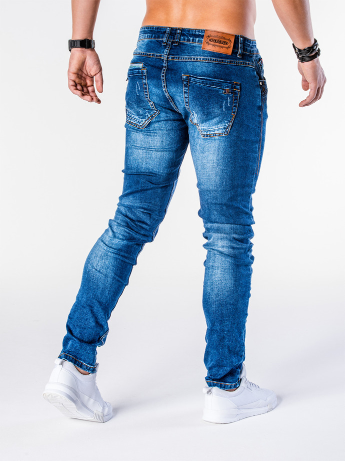 Pánské riflové kalhoty P595 - nebesky modrá