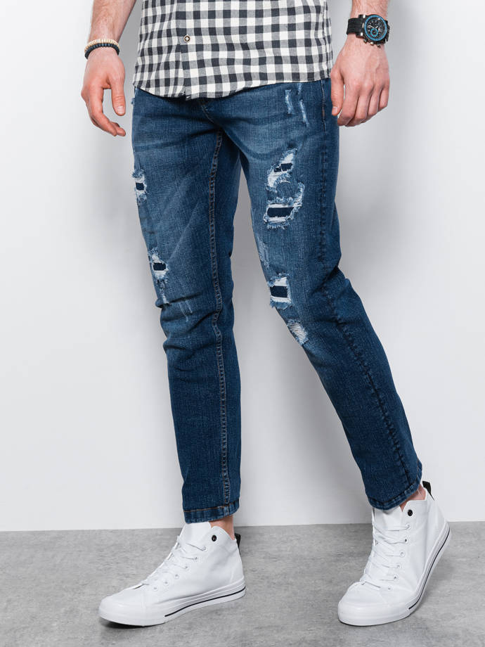 Pánské riflové kalhoty - modrá P1025