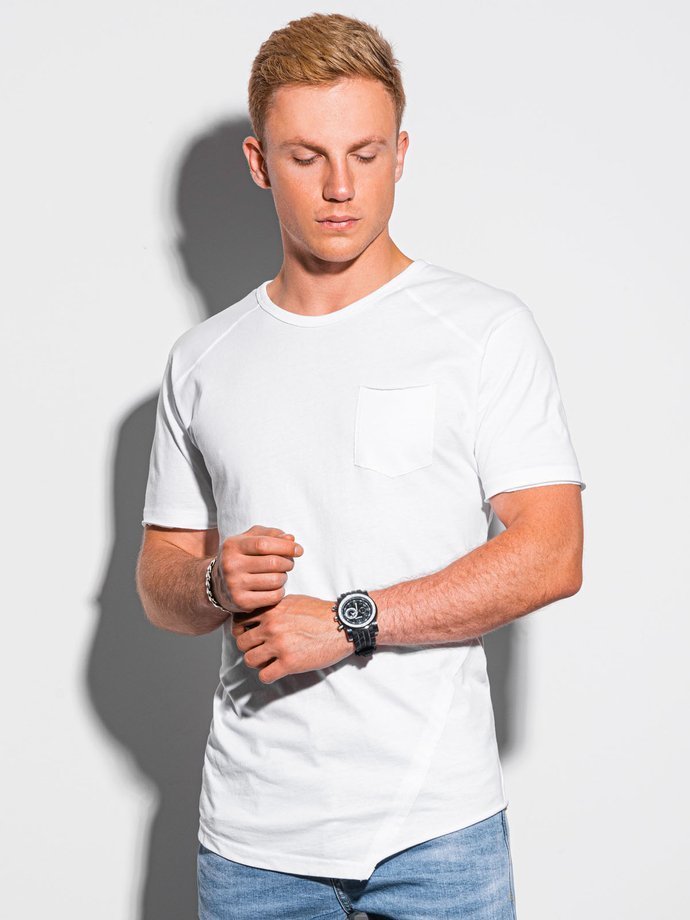 Pánské tričko bez potisku - bílá S1384