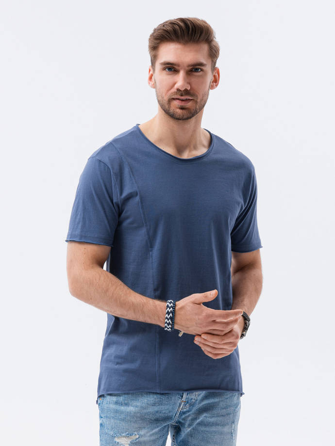 Pánské tričko bez potisku - námořnická modrá S1378