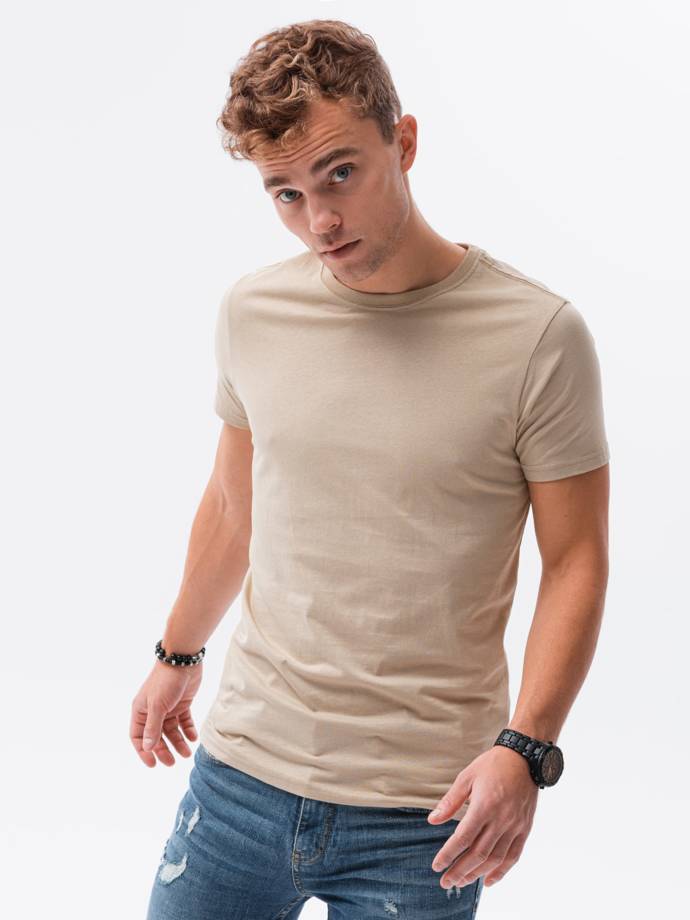Pánské tričko bez potisku - teplý šedá S1370