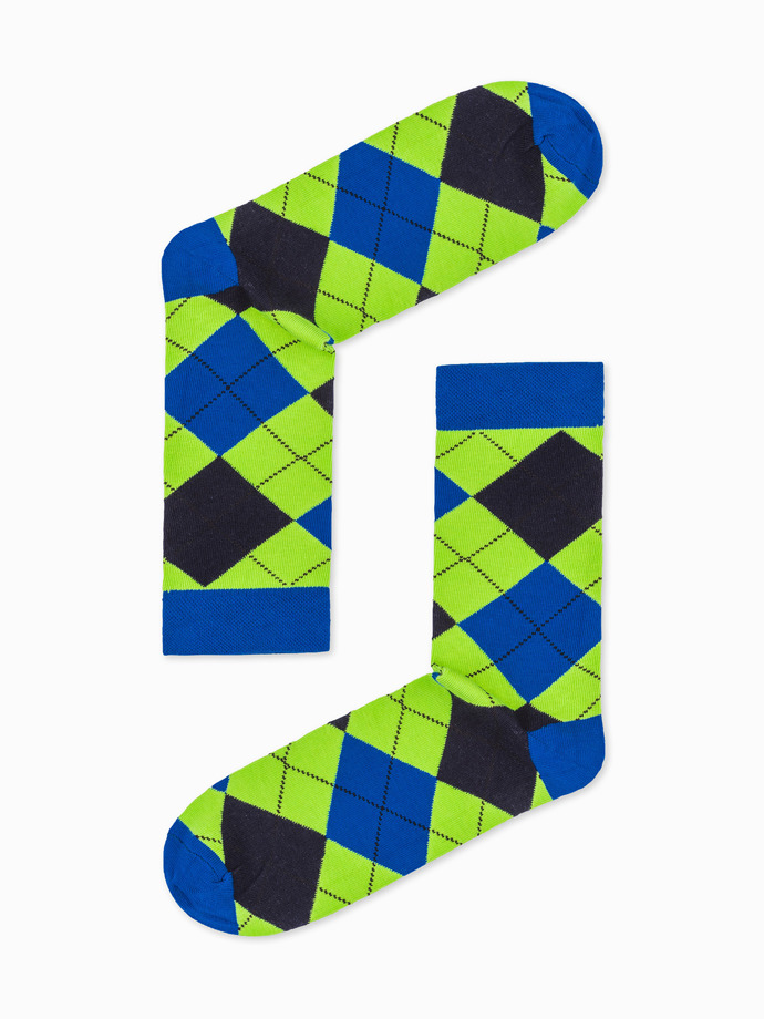 Pánské vzorované ponožky - zelená U18