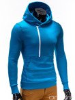 Men's printed hoodie DENIS - turquoise