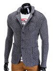 Men's sweater E68 - dark grey
