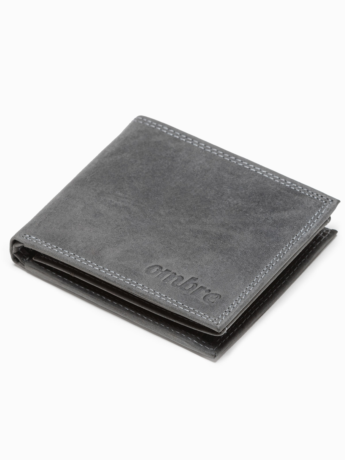 Levně Pánská kožená peněženka - černá A092